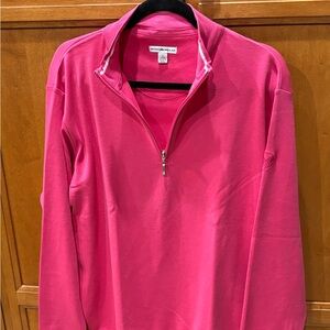 Peter Millar Men's 1/4 Zip Pullover, Dusty Rose, Size XXL